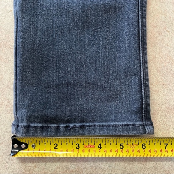 7 For All Mankind Faded Black Kimmie Straight Leg Stretch Denim Jeans - Picture 11 of 11